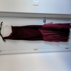 Long one shoulder gown